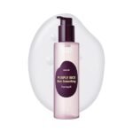 EQQUALBERRY Purple Rice Pore Smoothing Cleansing Oil – Deep Cleansing for Pores & Blackheads | Korean Oil Cleanser for Face & Makeup Remover | Hydrating & Soothing Formula, 6.76 fl.oz